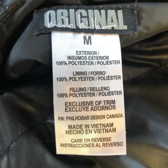 Nicole Miller Women’s Reversible Puffer Faux Fur Black Vest Size Medium - Picture 4 of 8